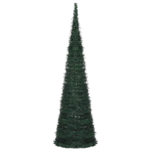 Künstlicher Pop-Up-Weihnachtsbaum mit LED Grün 150 cm