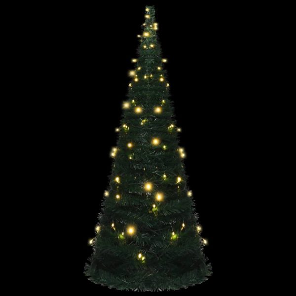 Künstlicher Pop-Up-Weihnachtsbaum mit LED Grün 210 cm