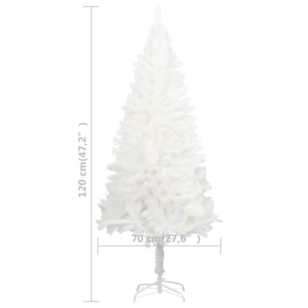 Künstlicher Weihnachtsbaum Weiß mit Ständer 120 cm PE