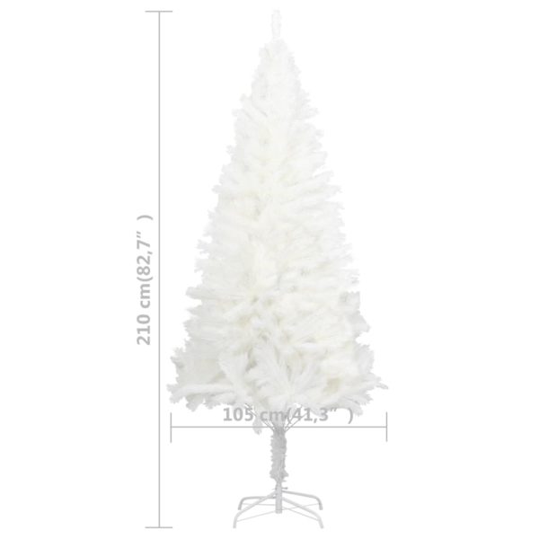 Künstlicher Weihnachtsbaum mit Ständer Weiß 210 cm PE
