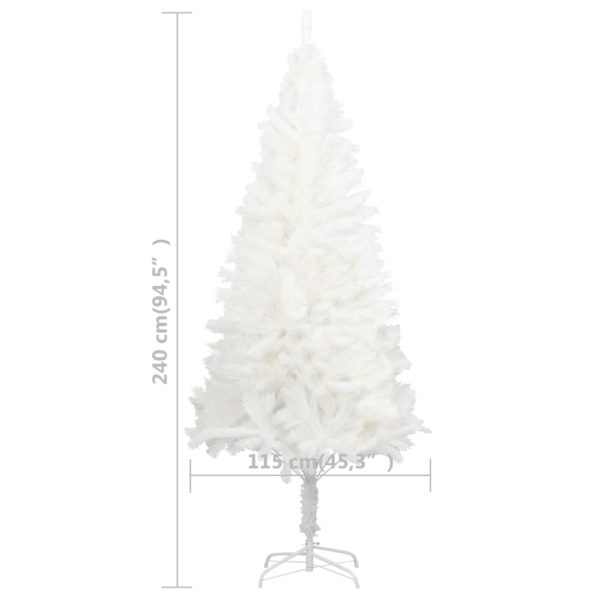 Künstlicher Weihnachtsbaum mit Ständer Weiß 240 cm PE