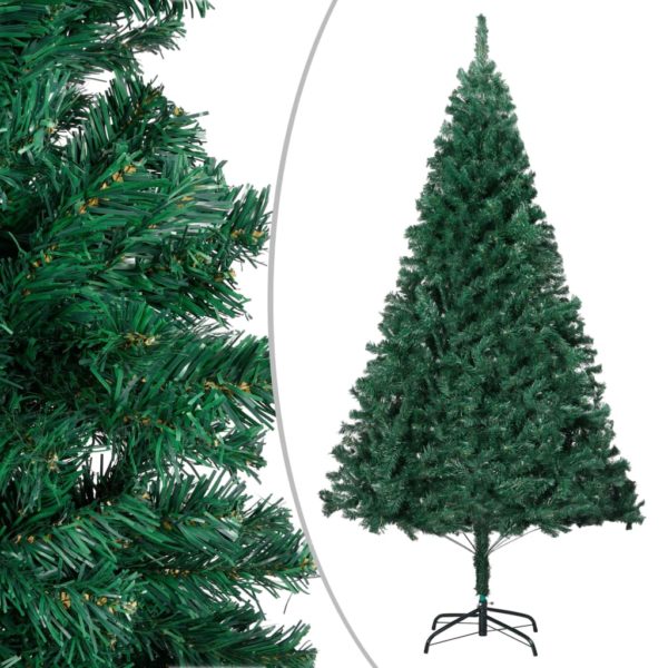 Künstlicher Weihnachtsbaum mit Dicken Zweigen Grün 240 cm PVC