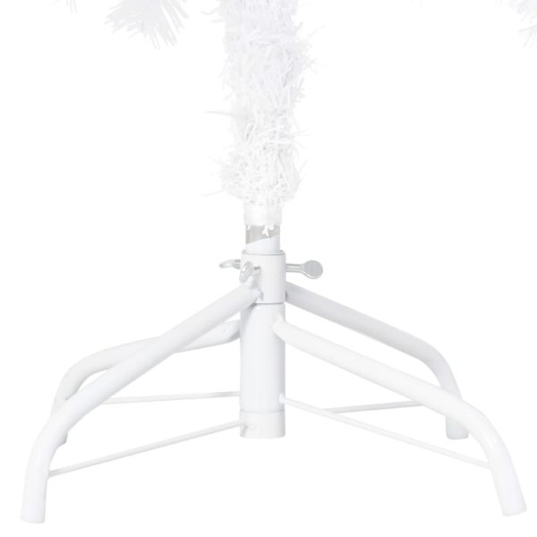 Künstlicher Weihnachtsbaum mit Dicken Zweigen Weiß 210 cm PVC