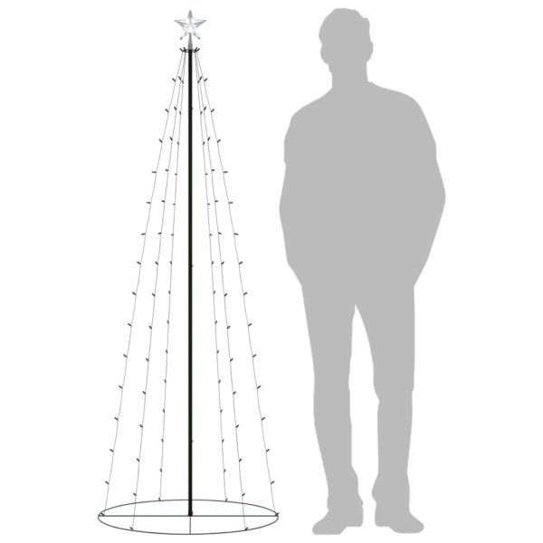 Weihnachtskegelbaum 100 Warmweiße LEDs Dekoration 70×180 cm