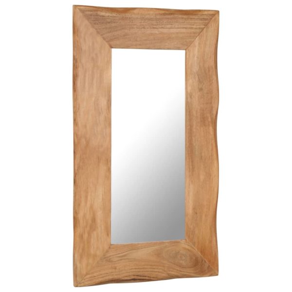 Kosmetikspiegel 50 x 80 cm Akazie Massivholz