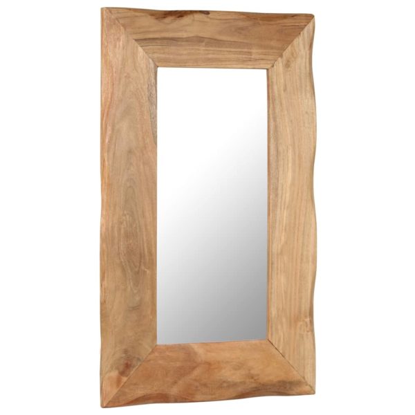 Kosmetikspiegel 50 x 80 cm Akazie Massivholz
