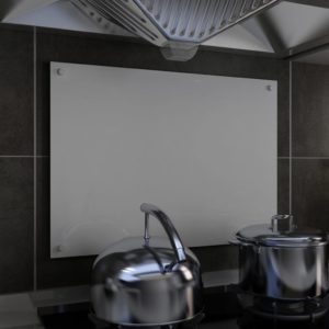 Küchenrückwand Weiß 70 x 50 cm Hartglas