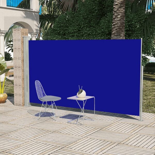 Terrassenmarkise Seitenmarkise 160 x 300 cm Blau