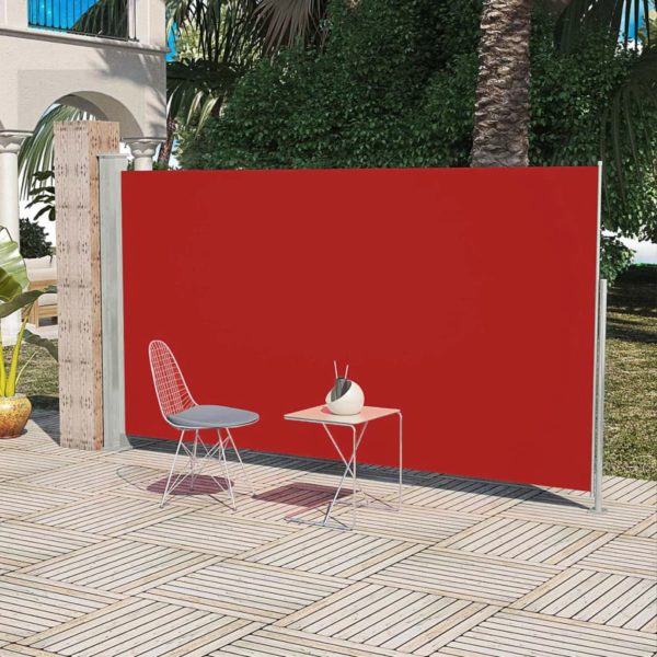 Terrassenmarkise Seitenmarkise 160 x 300 cm Rot