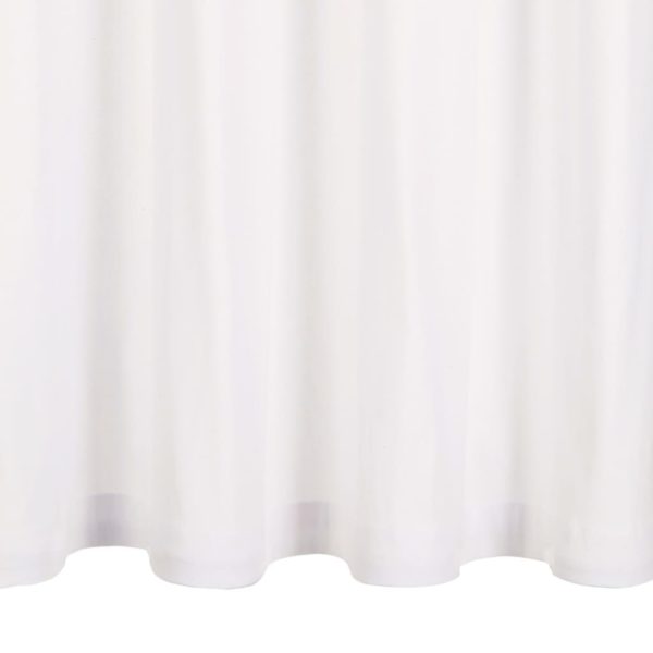 Vorhänge mit Metallösen 2 Stk. Baumwolle 140 x 225 cm Weiß