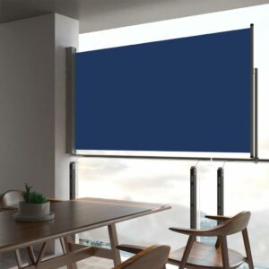 Ausziehbare Seitenmarkise 160×300 cm Blau