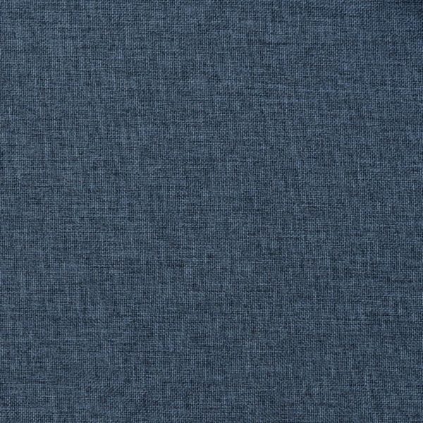 Verdunkelungsvorhänge mit Ösen Leinenoptik Blau 290×245 cm