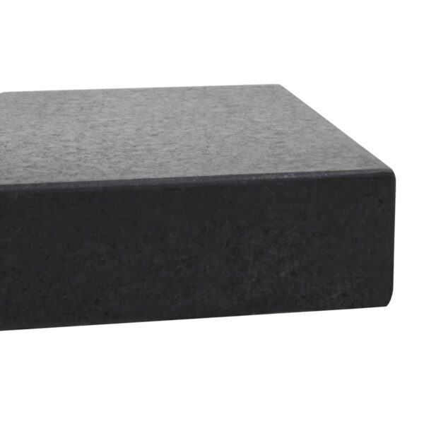 Sonnenschirmständer Granit 25 kg Rechteckig Schwarz