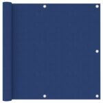 Balkon-Sichtschutz Blau 90×400 cm Oxford-Gewebe