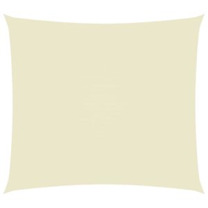 Sonnensegel Oxford-Gewebe Rechteckig 6×7 m Creme
