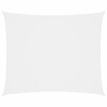 Sonnensegel Oxford-Gewebe Rechteckig 4×6 m Weiß