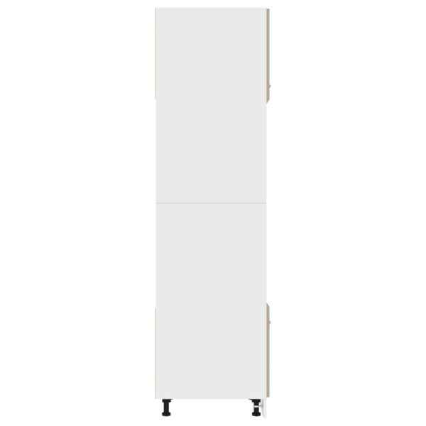 Mikrowellenumbauschrank Sonoma-Eiche 60x57x207 cm Spanplatte