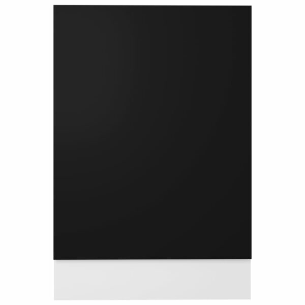 Geschirrspülerblende Schwarz 45x3x67 cm Spanplatte