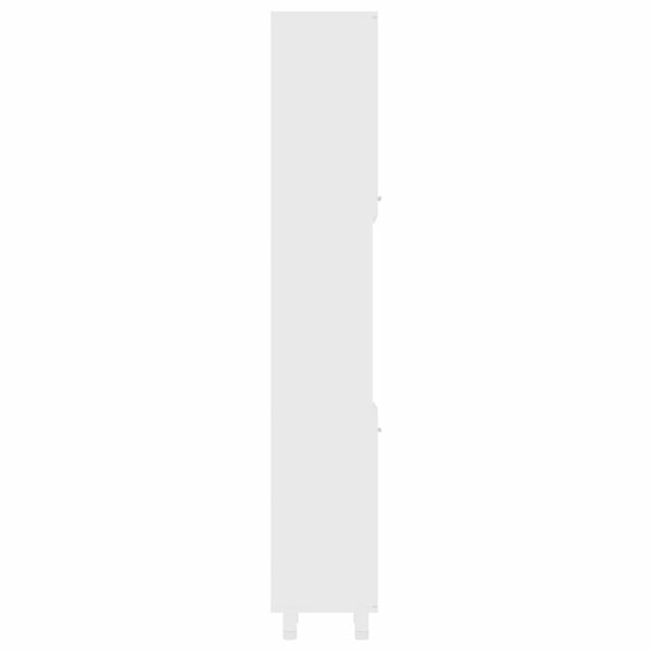 Badezimmerschrank Weiß 30x30x179 cm Spanplatte