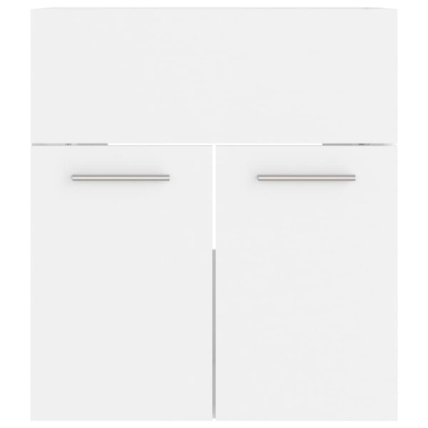 Waschbeckenunterschrank Weiß 41×38,5×46 cm Spanplatte