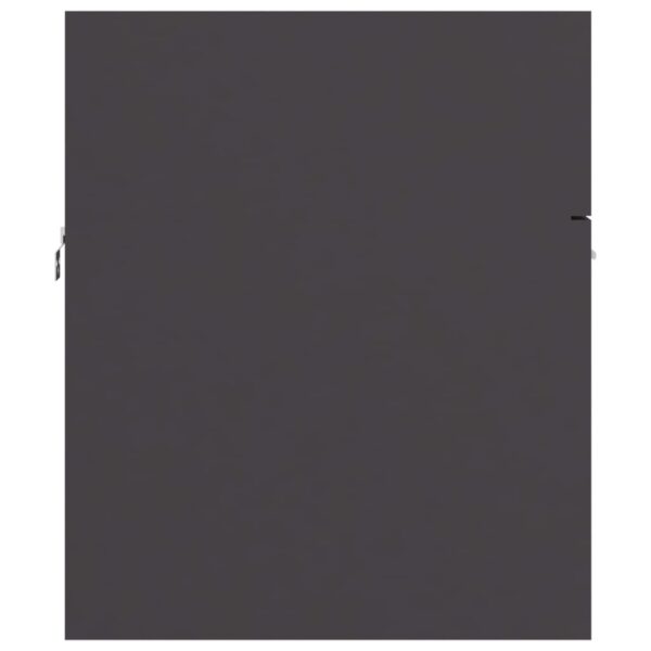 Waschbeckenunterschrank Grau 80×38,5×46 cm Spanplatte