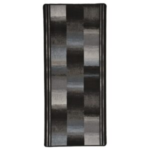 Teppichläufer Gummirücken Schwarz 67×200 cm