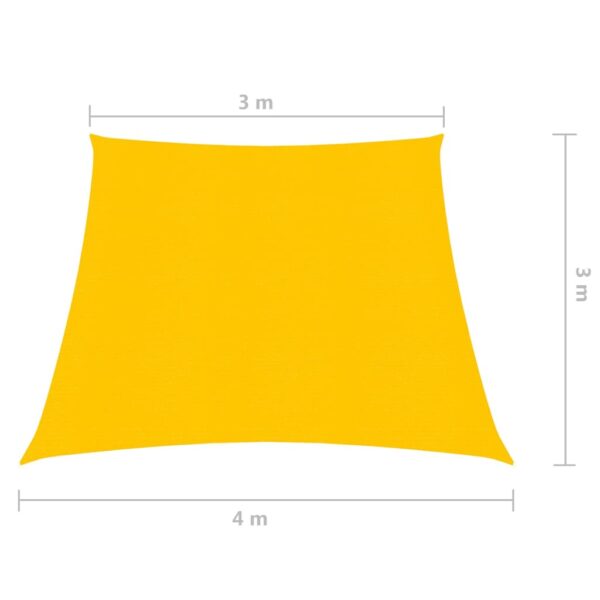 Sonnensegel 160 g/m² Gelb 3/4×3 m HDPE