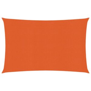 Sonnensegel 160 g/m² Orange 2,5×3,5 m HDPE