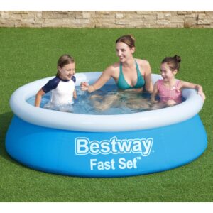 Bestway Fast Set Aufblasbarer Pool Rund 183×51 cm Blau