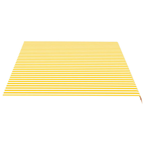 Markisenbespannung Gelb und Weiß 5×3,5 m