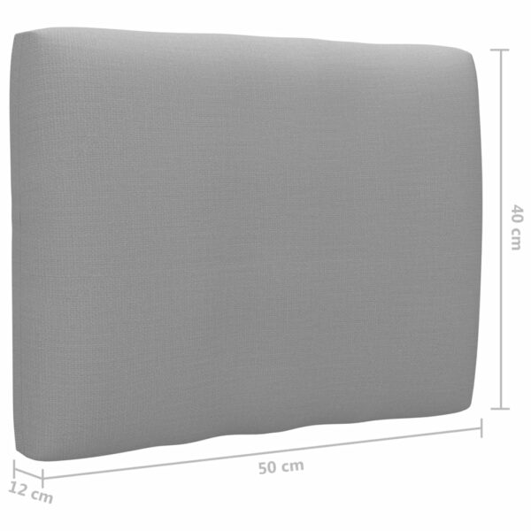 Palettensofa-Kissen Grau 50x40x12 cm