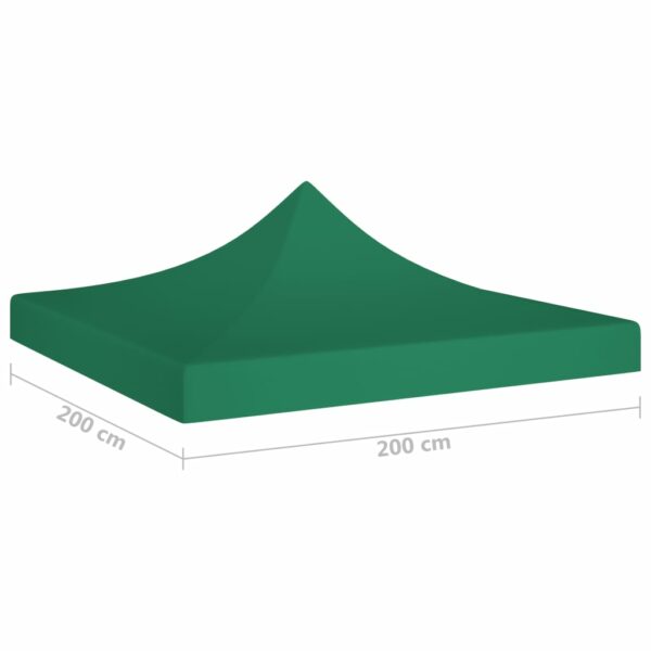 Partyzelt-Dach 2×2 m Grün 270 g/m²
