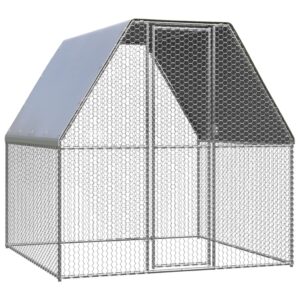 Outdoor-Hühnerkäfig 2x2x2 m Verzinkter Stahl