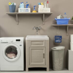 Waschküchen-Schrank 60x51x89 cm Sandfarben