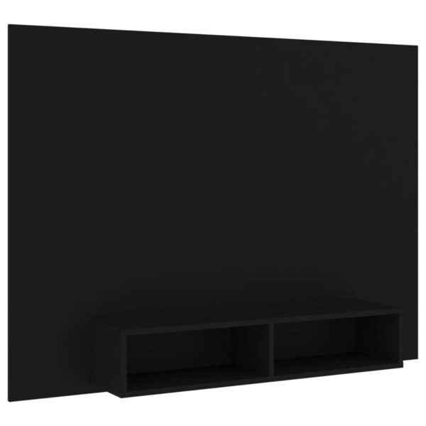 TV-Wandschrank Schwarz 135×23,5×90 cm Spanplatte