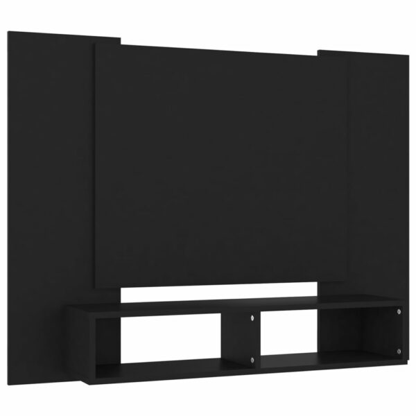 TV-Wandschrank Schwarz 120×23,5×90 cm Spanplatte