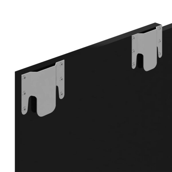 TV-Wandschrank Hochglanz-Schwarz 120×23,5×90 cm Spanplatte