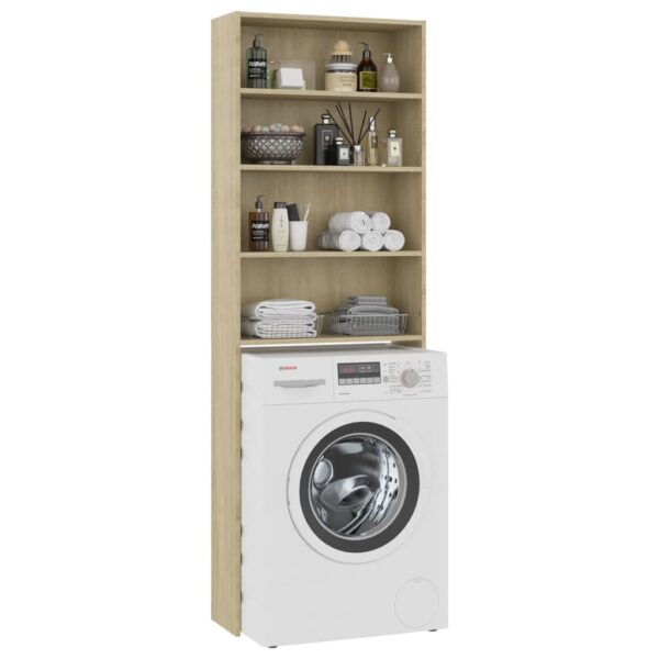 Waschmaschinenschrank Sonoma-Eiche 64x24x190 cm
