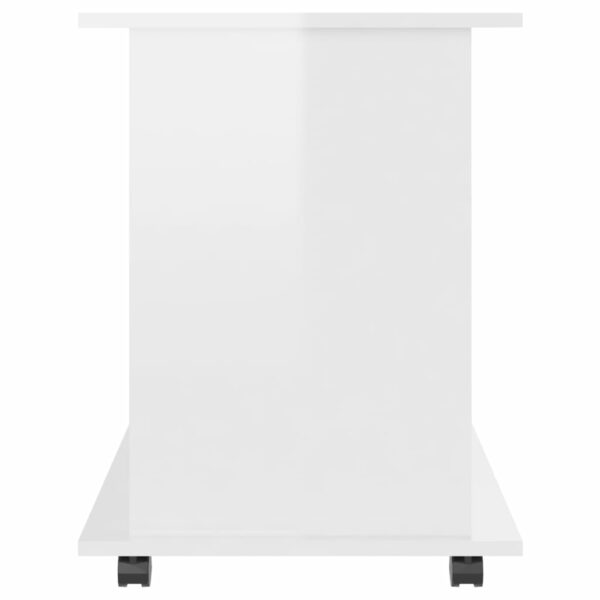 Rollschrank Hochglanz-Weiß 60x45x60 cm Spanplatte
