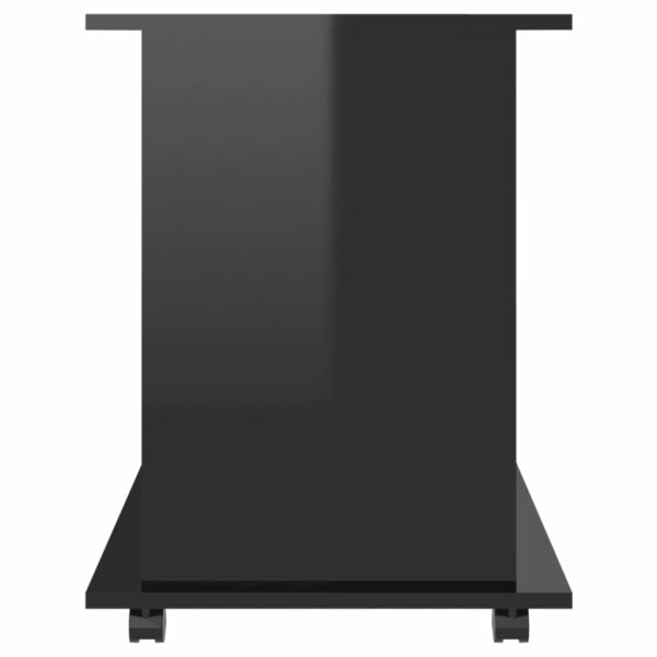 Rollschrank Hochglanz-Schwarz 60x45x60 cm Spanplatte