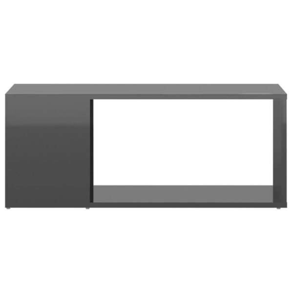 TV-Schrank Hochglanz-Grau 80x24x32 cm Spanplatte