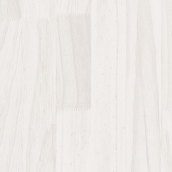 Beistellschrank Weiß 35,5×33,5×76 cm Massivholz Kiefer