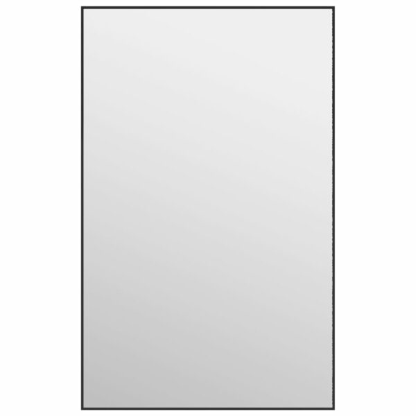 Türspiegel Schwarz 50×80 cm Glas und Aluminium