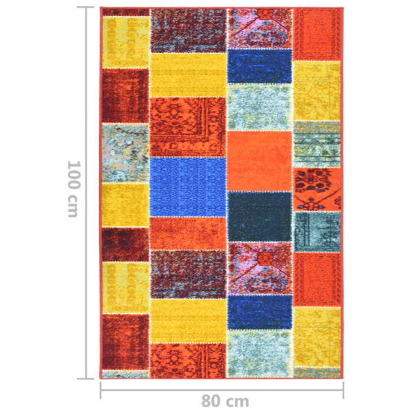 Teppichläufer Mehrfarbig 80×100 cm