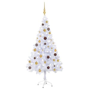Künstlicher Weihnachtsbaum mit LEDs & Schmuck 150 cm 380 Zweige