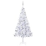 Künstlicher Weihnachtsbaum mit LEDs & Kugeln 210 cm 910 Zweige