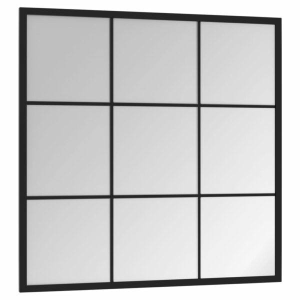 Wandspiegel Schwarz 60×60 cm Metall