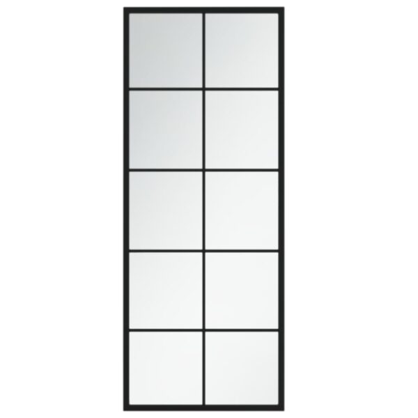Wandspiegel Schwarz 100×40 cm Metall