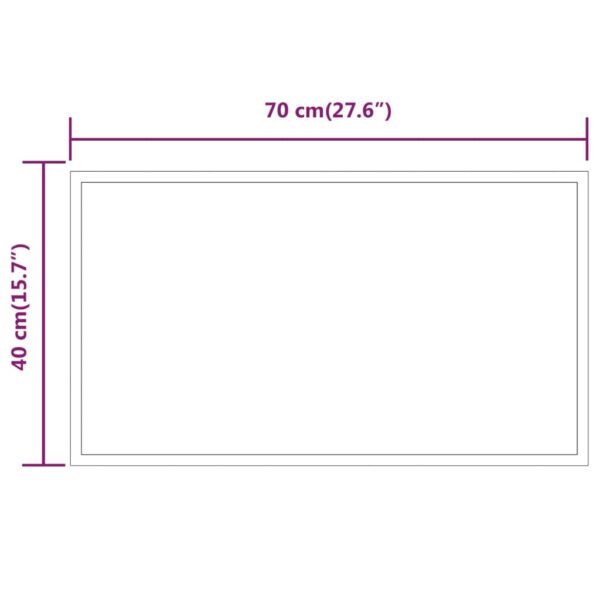 LED-Badspiegel 70×40 cm