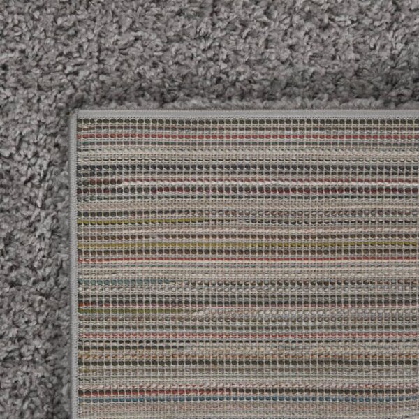 Teppich Shaggy Hochflor Grau 80×150 cm